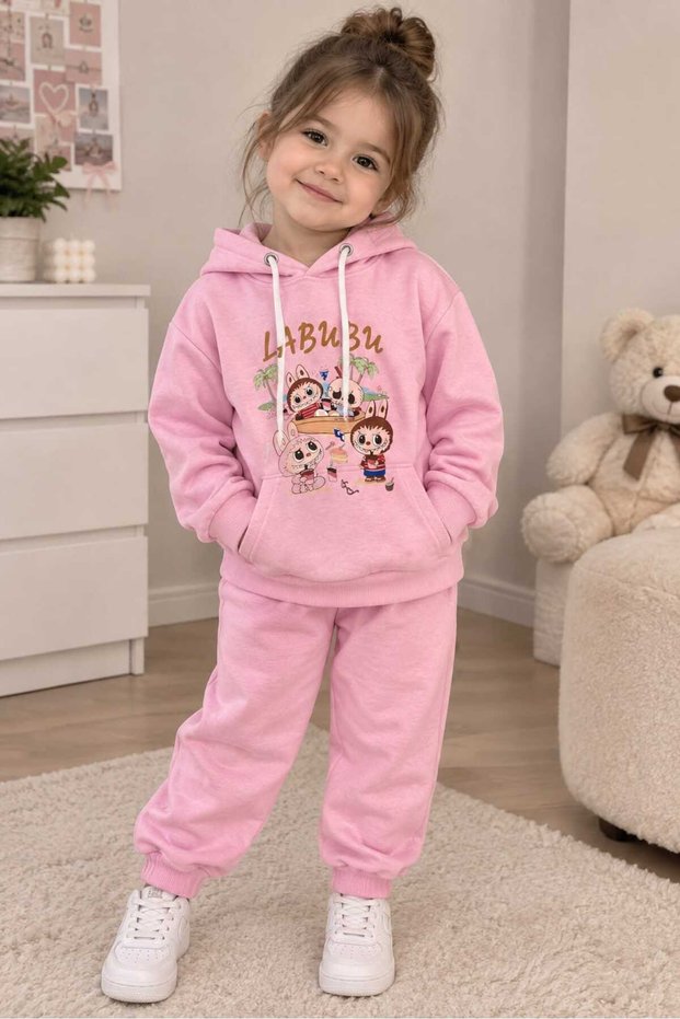 LABUBU Eşofman Takımı — Pembe
